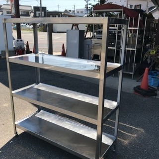【新品、本物、当店在庫だから安心】 ステンレス 水切り棚 天地4段 1350H1560 その他