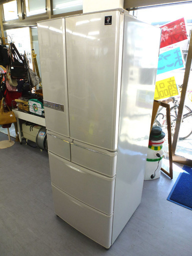 除菌クリーニング済み 札幌市内及び近郊地区配達設置ＯＫ シャープ 440リットル 冷蔵庫 SJ-XF44W-N 2012年製 ￥67,800