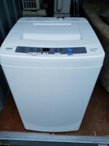 AQUA☆AQW-S45C(W) [簡易乾燥機能付き洗濯機 4.5kg]美品