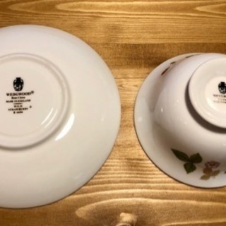 [値下げ]ウエッジウッド ワイルドストロベリー茶器フルセット [美品]