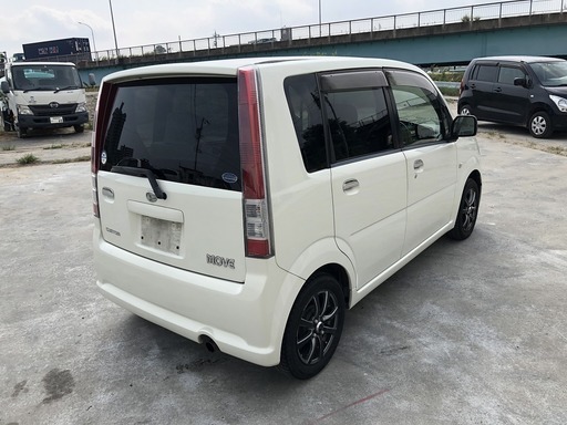 平成15年ダイハツムーヴカスタムL人気の白 (euope) 男川のムーヴの中古 