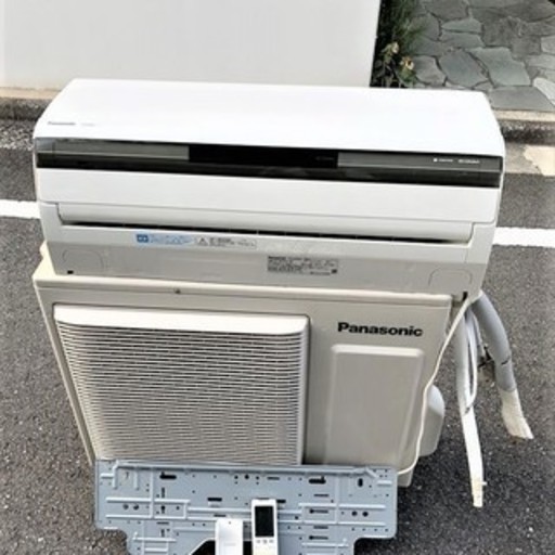 【動作保証有 送料無料】Panasonic パナソニック 高機能 上位モデル ルームエアコン クーラー CS-X253C-W 冷房 2.5kW/7～10畳 2013年製 エコナビ ムービングフラップ エネチャージシステム (頭寒足熱) 目黒区 直接引き取り2000円引き