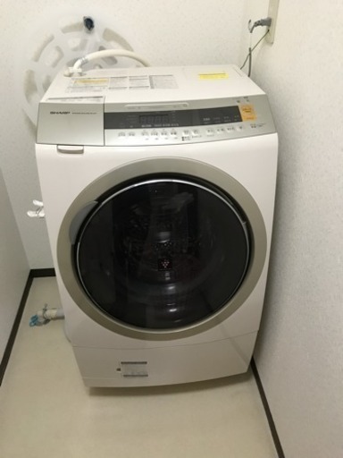 8月18日まで SHARPドラム式洗濯機 使用期間半年未満の美品