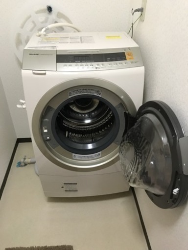 8月18日まで SHARPドラム式洗濯機 使用期間半年未満の美品