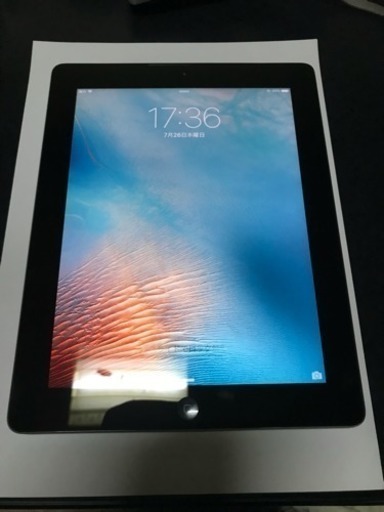 ［取引決定しました】iPad2　16GB　Wi－Fi SOFTBANK　非純正ケーブル付