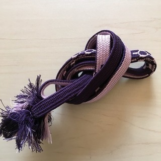 帯紐 紫 パープル 藤色