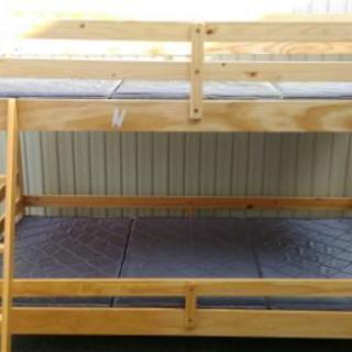 Nitori　二段ベッド　木製　マットレス付き　すのこベッド