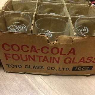値下げ！コカコーラ 45年前の記念グラス 9個