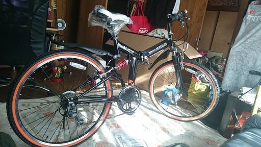 折りたたみ自転車　２６インチ・ 6段ギア・Wサス