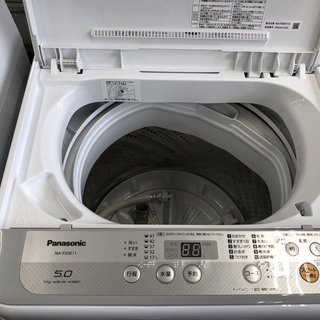 【安心1年保証・国内ﾒｰｶｰ・高年式】パナソニック5.0kg洗濯機あります！　単身向け/5.0kg