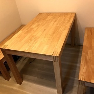 【8/7まで】IKEA ダイニングテーブル&ベンチ×2