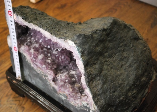新品 アメジスト ドーム 原石 紫水晶 17kg 23cm 台付き