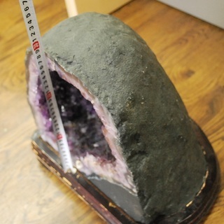 アメジスト ドーム 原石 紫水晶 20kg 30cm 台付き
