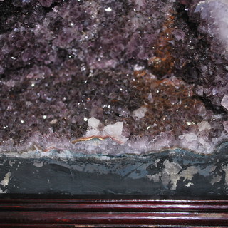 アメジスト ドーム 原石 紫水晶 14kg 37cm 台付き