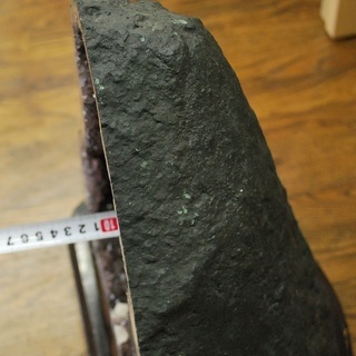 アメジスト ドーム 原石 紫水晶 14kg 37cm 台付き