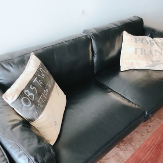 35000円に値下！超美品！高級レザーソファー2年使用