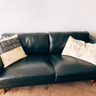 35000円に値下！超美品！高級レザーソファー2年使用