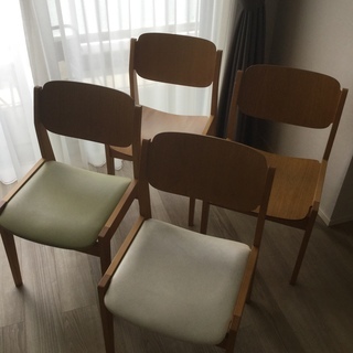 値下げ再出品【天童木工 美品】ダイニングテーブル チェア 4脚のセット