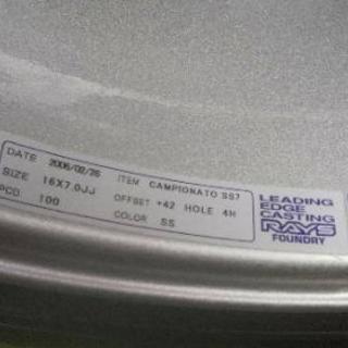 Rays カンピオナート 16インチ 7.0JJ