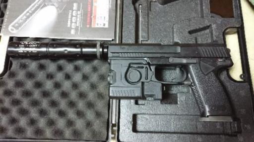 【セット品】SOCOM Mk23 固定スライドガスガン 東京マルイ　エアガン ガスガン メタルギア コスプレ