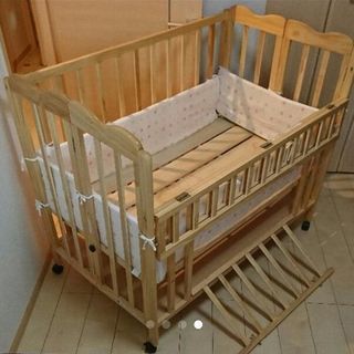 べビザラス限定 折りたたみベビーベッド FL ナチュラル