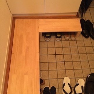 玄関の小上がり的な 木材 なおちん 福岡の家具の中古あげます 譲ります ジモティーで不用品の処分