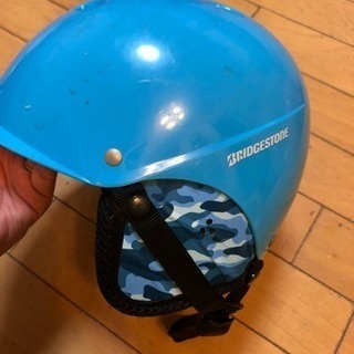 ブリジストン 耳あて付きヘルメット 46-52cm ブルー