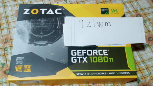 【取引中】【値下げ10/17】Geforce 1080Ti mini【２ヶ月低負荷で利用・超美品・６万】