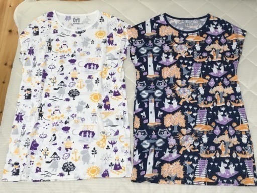 新品未使用 ユニクロ ムーミン ｔシャツ 2枚セット ひまわり 金剛のtシャツ レディース の中古 古着あげます 譲ります ジモティーで不用品の処分