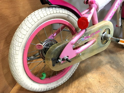 DUALLY GIRL 子供用自転車 14インチ 白/ピンク ★ヘルメット付サイクルベースあさひ デューリーガール (ecooosaka