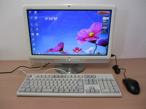一体型★タッチパネル★i3 2.4ギガ★メモリ4ギガ★HDD1TB 富士通 ESPRIMO FH550/3B スノーホワイト WIN7