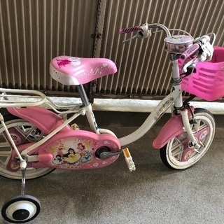ディズニープリンセスの自転車