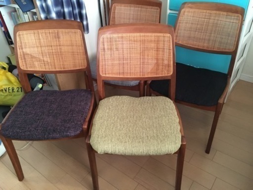飛騨の家具 シラカワ製 ロートレック椅子 4脚 美品