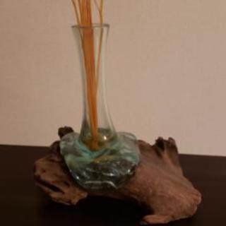 【終了】バリから…… 天然流木 X 吹きガラスの花瓶