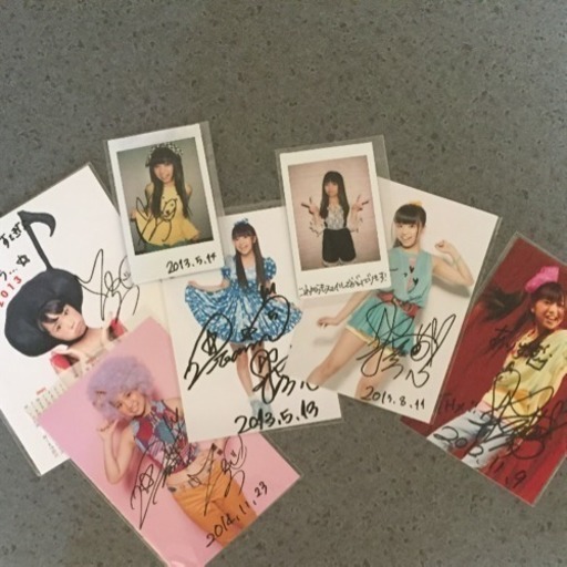 大原優乃 ７点セット！ チェキ 生写真 直筆サイン入り！