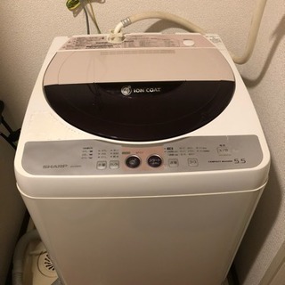 洗濯機 sharp 2009年製