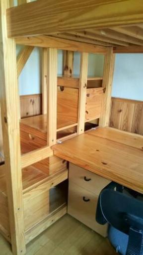 木製システムベッド シングル