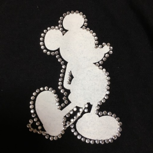 キラキラミッキー ディズニー 黒 ブラック あんころもち 杉並のtシャツ レディース の中古 古着あげます 譲ります ジモティーで不用品の処分