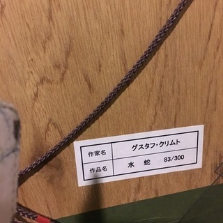 額縁、絵画、クリムト、水蛇