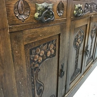 ミラーキャビネット 大型 アンティーク