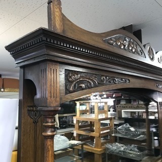 ミラーキャビネット 大型 アンティーク