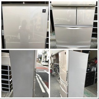 冷蔵庫 シャープ ファミリーサイズ 5ドア 416ℓ 2011年 SJ-PW42T-S 製氷確認済み