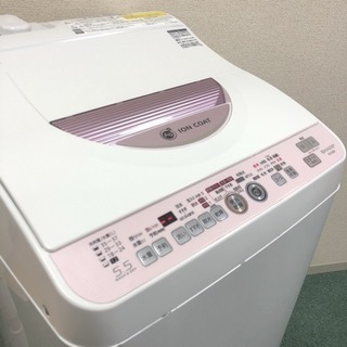 配達無料＊SHARP 2014年製 5.5kg 乾燥機能＊人気のピンク＊