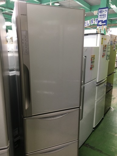 【格安SALEスタート】 HITACHI 3ドア冷蔵庫 R-K370FV 2015モデル　【トレファク草加店】 冷蔵庫