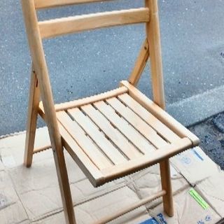木製　折りたたみ椅子
