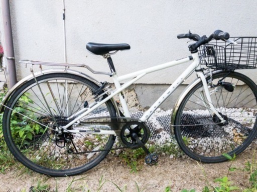 「自転車」２７インチシティサイクル（オートライト、鍵つき）