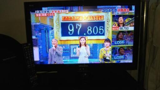 MITSUBISHIテレビ22V(2011年製)