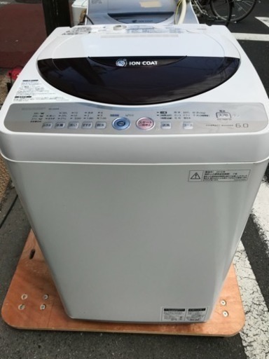 洗濯機 シャープ 6kg洗い 2010年 ES-GE60K