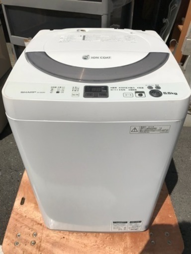 洗濯機 シャープ 一人暮らし 5.5kg洗い ES-GE55N-S 2012年