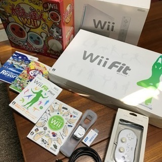 Wii本体、バランスボード、太鼓の達人、ソフトなどまとめて